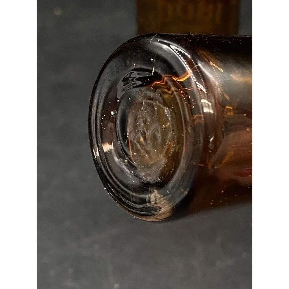 Jose Cuervo 1800 Tequila Mexican Handblown Gold Speckle 4” Pair 2 Shot Glasses